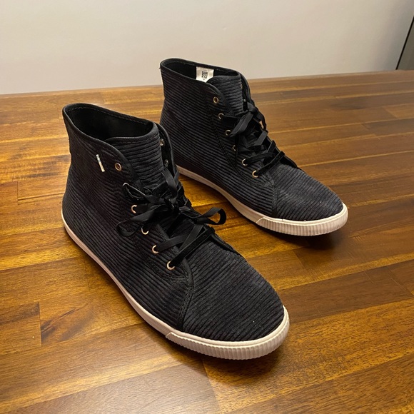 Corduroy high-top sneakers by TOMS, size 11! - Picture 1 of 5